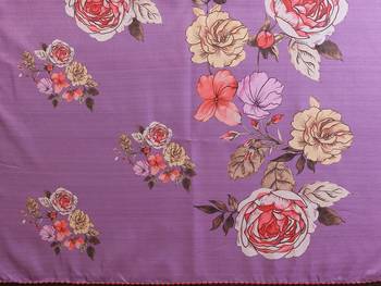 purple kalamkari digital print manipuri silk saree with arka border 5