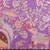 Purple manipuri silk kalamkari digital print saree with mirror work border