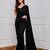 Black Color Sequence Embrodery Work Georgette Saree