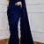 navy blue party wear georgette saree with sequin embroidery work