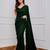 Green Color Sequence Embrodery Work Georgette Saree