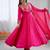 Pink Color Roman Silk Embroidery Work  Party Wear Gown