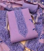 purple muga cotton jamdani salwar suit with dupatta