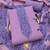 Purple muga cotton jamdani suit dress material with dupatta