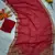 red georgette saree with jari and sequins work