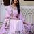 Pink Color Faux georgette Embroidery Work Designer Wedding Wear Gown