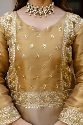 multicolor banarasi viscose co ord set with embroidery