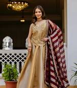 Multi Color Pure Banarasi Viscose Designer Mirror Work Lehenga Choli