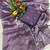 lavender silk saree with sequins embroidery work