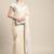 Off white linen saree with blouse