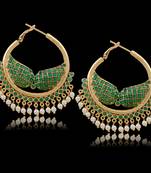 Beautiful Chandbali Type Hoop Hangings