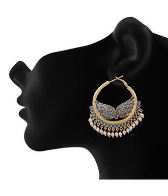 Beautiful Chandbali Type Hoop Hangings 2