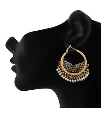 Beautiful Chandbali Type Hoop Hangings 2