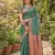 Mehendi linen woven work saree with blouse
