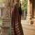 Maroon silk woven saree with blouse