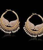 Beautiful Chandbali Type Hoop Hangings