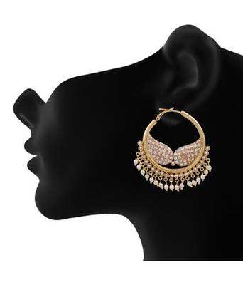 Beautiful Chandbali Type Hoop Hangings 2