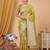 Mustard linen woven work saree with blouse