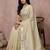 Cream cotton saree with blouse