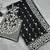 Black Color Embroidery And Sequins Work With Full Hand Pearl Work Butterfly Soft Net Saree