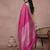 Rani pink cotton saree with blouse