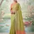 Green tissue saree with blouse
