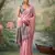 Pink tissue saree with blouse