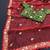 Red Color  Multi Work Coding Work And Sequins Work Organza Silk Saree