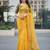 Yellow Color Multi Work Coding Work And Sequins Work Organza Silk Saree