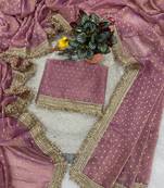 Light Pink Color Zari Woven and Work Jacquard Butti Silk Saree
