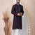 Violet designer festive wear jacquard kurta-pajama