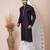 Violet designer festive wear jacquard kurta-pajama