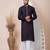 Violet designer festive wear jacquard kurta-pajama