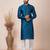 Green designer festive wear jacquard kurta-pajama