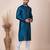 Green designer festive wear jacquard kurta-pajama