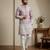 Pink designer festive wear satin kurta-pajama