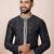 Black designer festive wear silk kurta-pajama