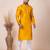 Yellow designer festive wear jacquard kurta-pajama