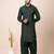 Green designer festive wear viscose pathani-suits