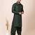 Green designer festive wear viscose pathani-suits