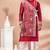 Red designer festive wear viscose kurta-pajama