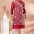 Red designer festive wear viscose kurta-pajama