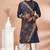 Navy blue designer festive wear viscose kurta-pajama