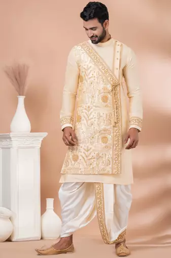 Multicolor designer festive wear viscose kurta-pajama