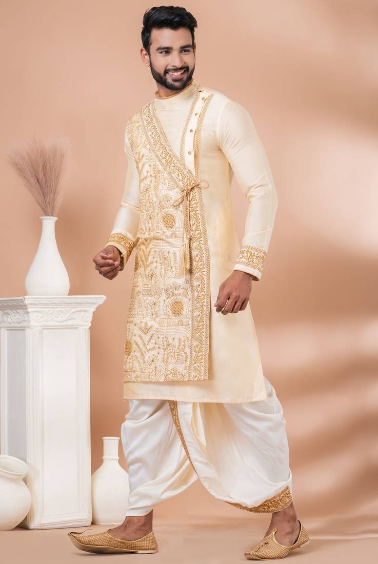 Multicolor designer festive wear viscose kurta-pajama