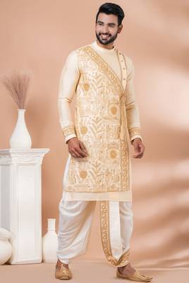 Multicolor designer festive wear viscose kurta-pajama 3