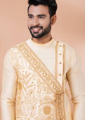 Multicolor designer festive wear viscose kurta-pajama 4