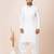 White designer festive wear viscose pathani-suits
