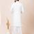 White designer festive wear viscose pathani-suits