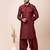 Maroon designer festive wear viscose pathani-suits
